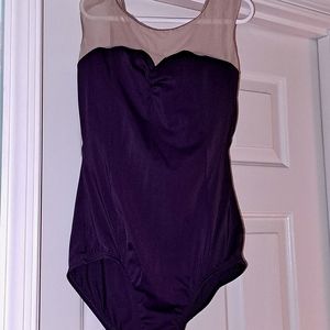 Ladies mesh accent leotard